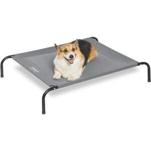 Medium Elevated Cooling Outdoor Dog Bed - Raised Cots for Medium Dogs, Portable